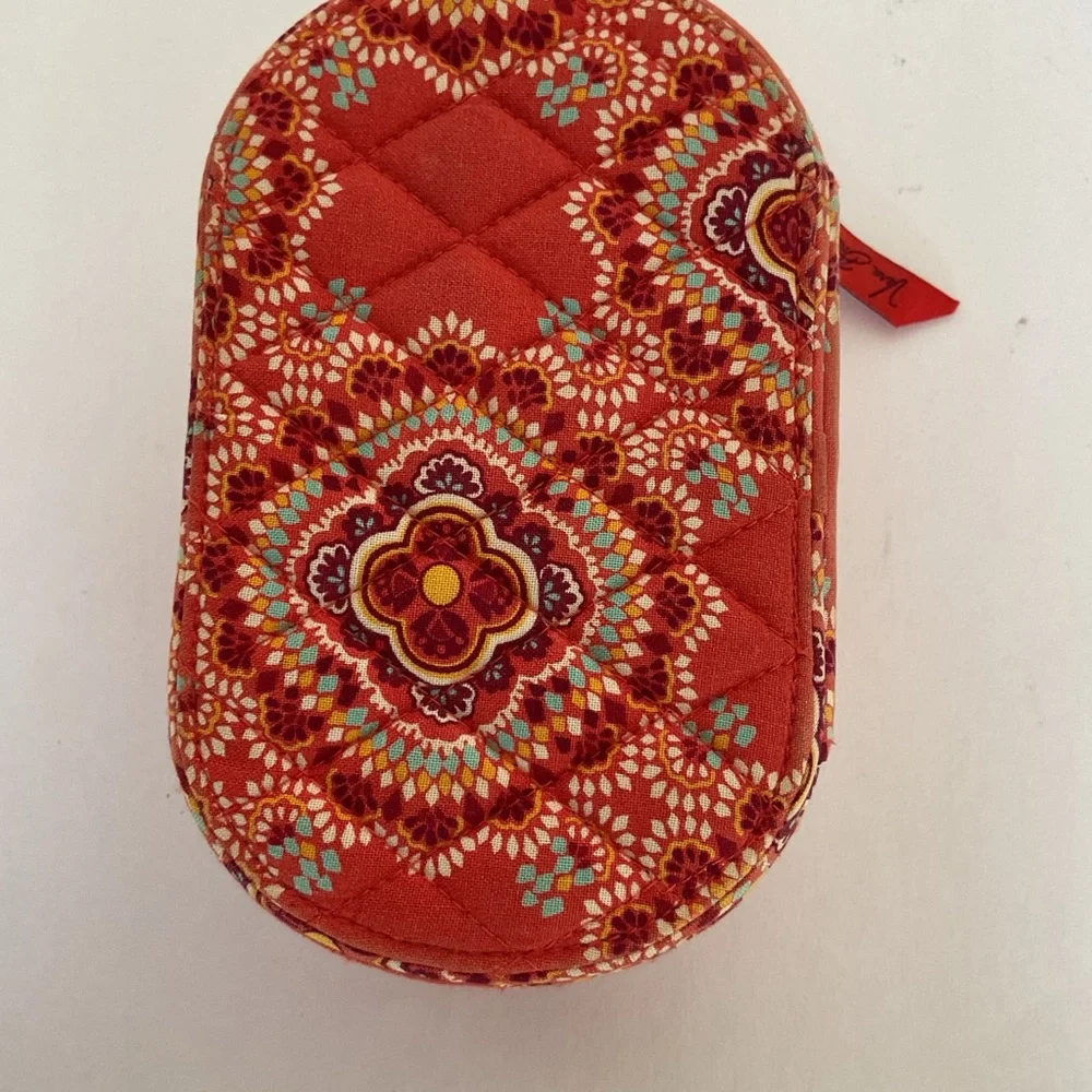 Retired Vera Bradley Coral Travel Jewelry box Case